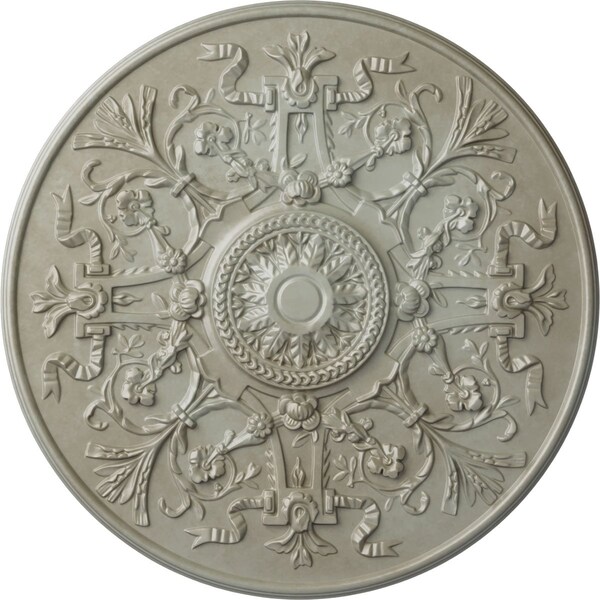 Ekena Millwork Versailles Ceiling Medallion (Fits Canopies up to 3 1/4"), Hand-Painted Flash Gold, 33"OD x 1 3/4"P CM33VEFLS - main
